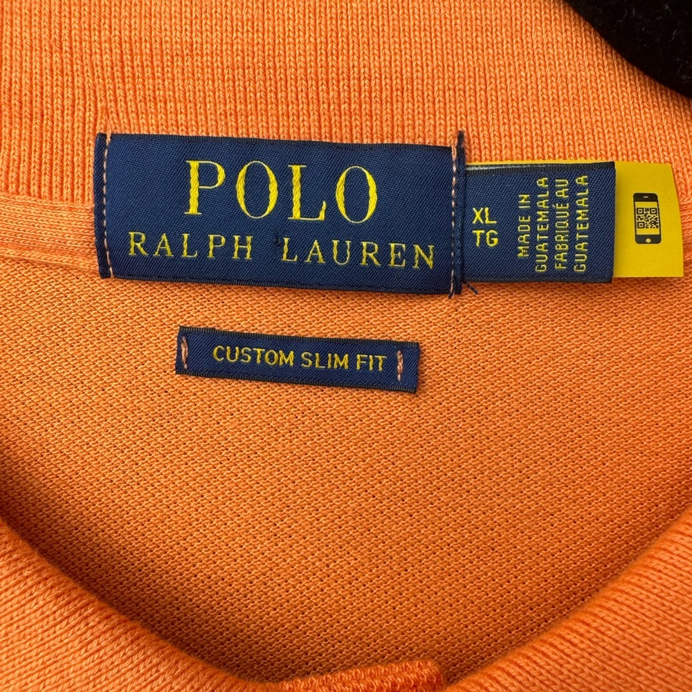 Ralph Lauren Men's Vibrant Orange Polo NWT - Picture 3 of 4